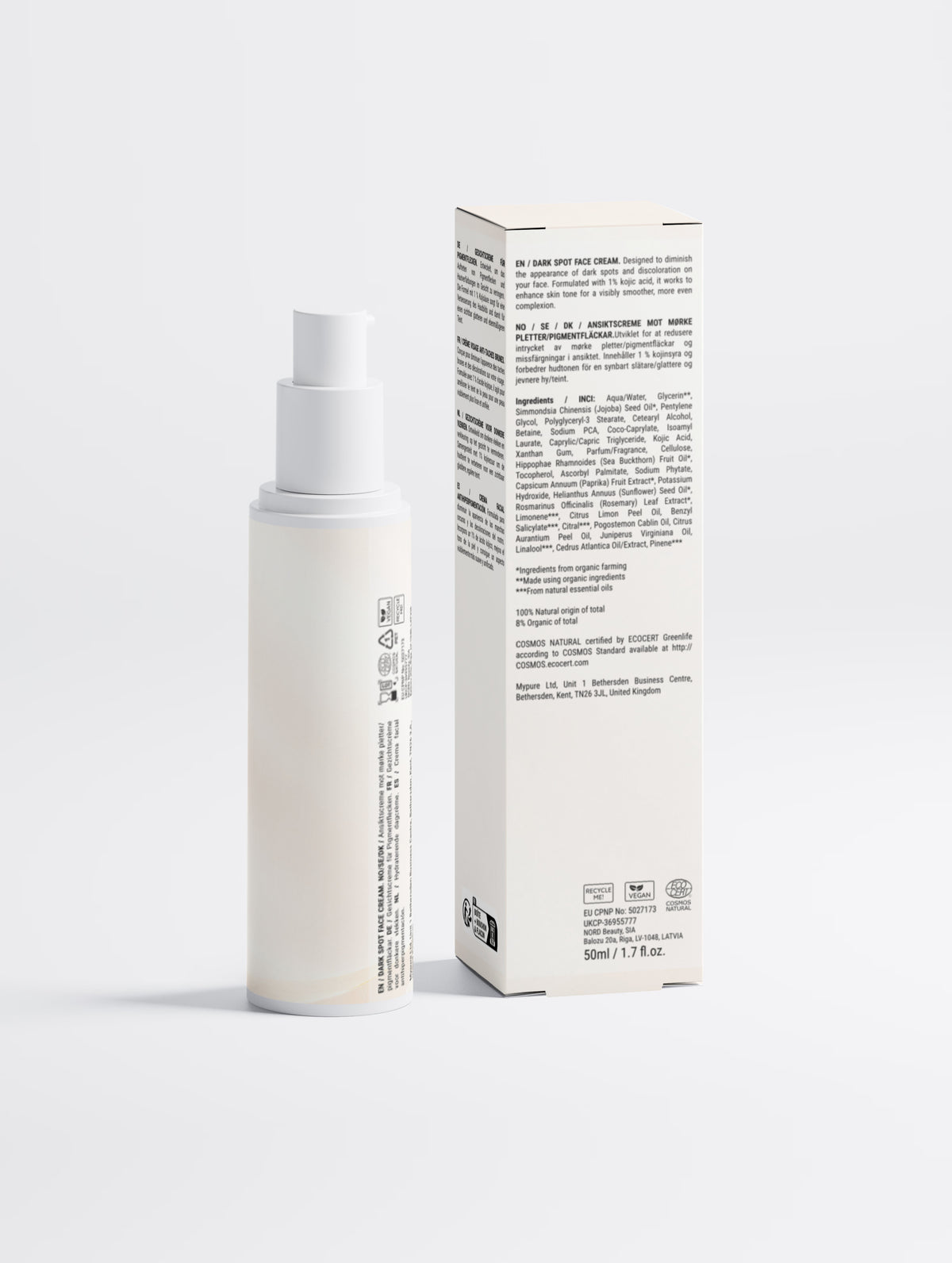 Dark Spot Face Cream with Kojic Acid